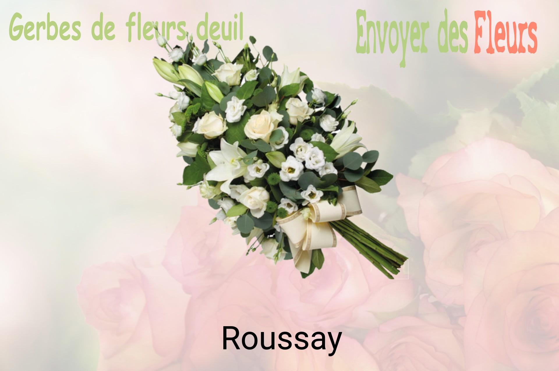 Gerbe de fleurs de deuil livrée à Roussay